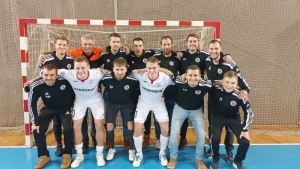 Hráči Jiskry na utkání 1. Futsal ligy Chrudim - Plzeň