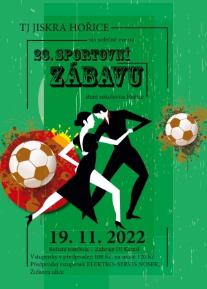 23. Sportovní zábava již 19. listopadu 2022