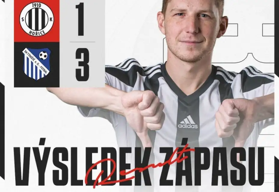 TJ Jiskra Hořice : SK Týniště nad Orlicí 1:3 (0:0)