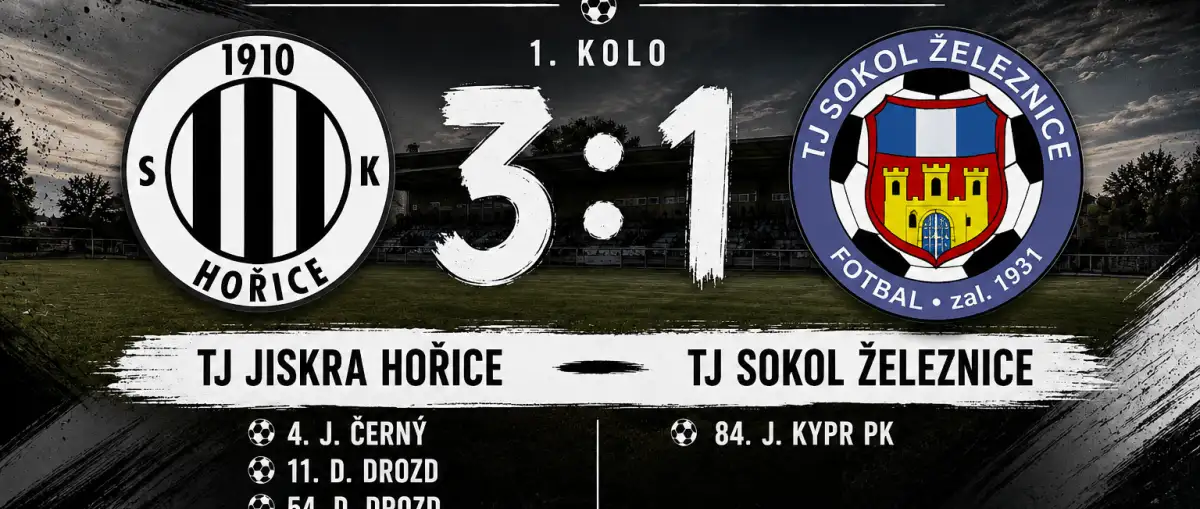 Hořice - Železnice 3:1