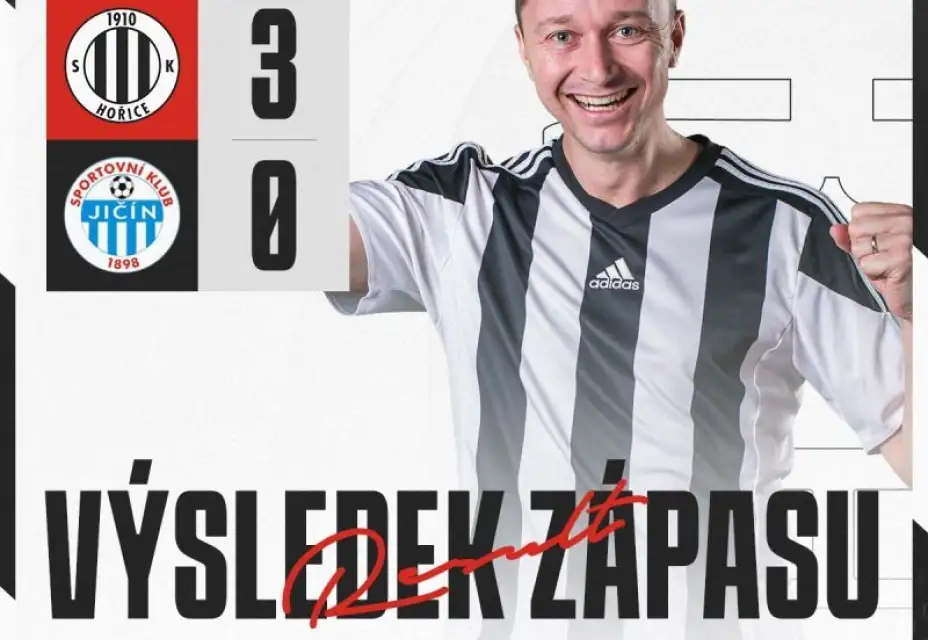TJ Jiskra Hořice : SK Jičín 3:0 (2:0)