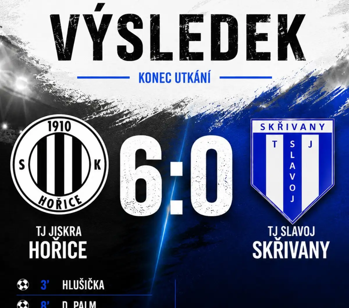 Hořice - Skřivany 6:0