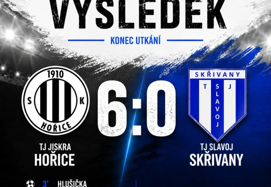 Hořice - Skřivany 6:0