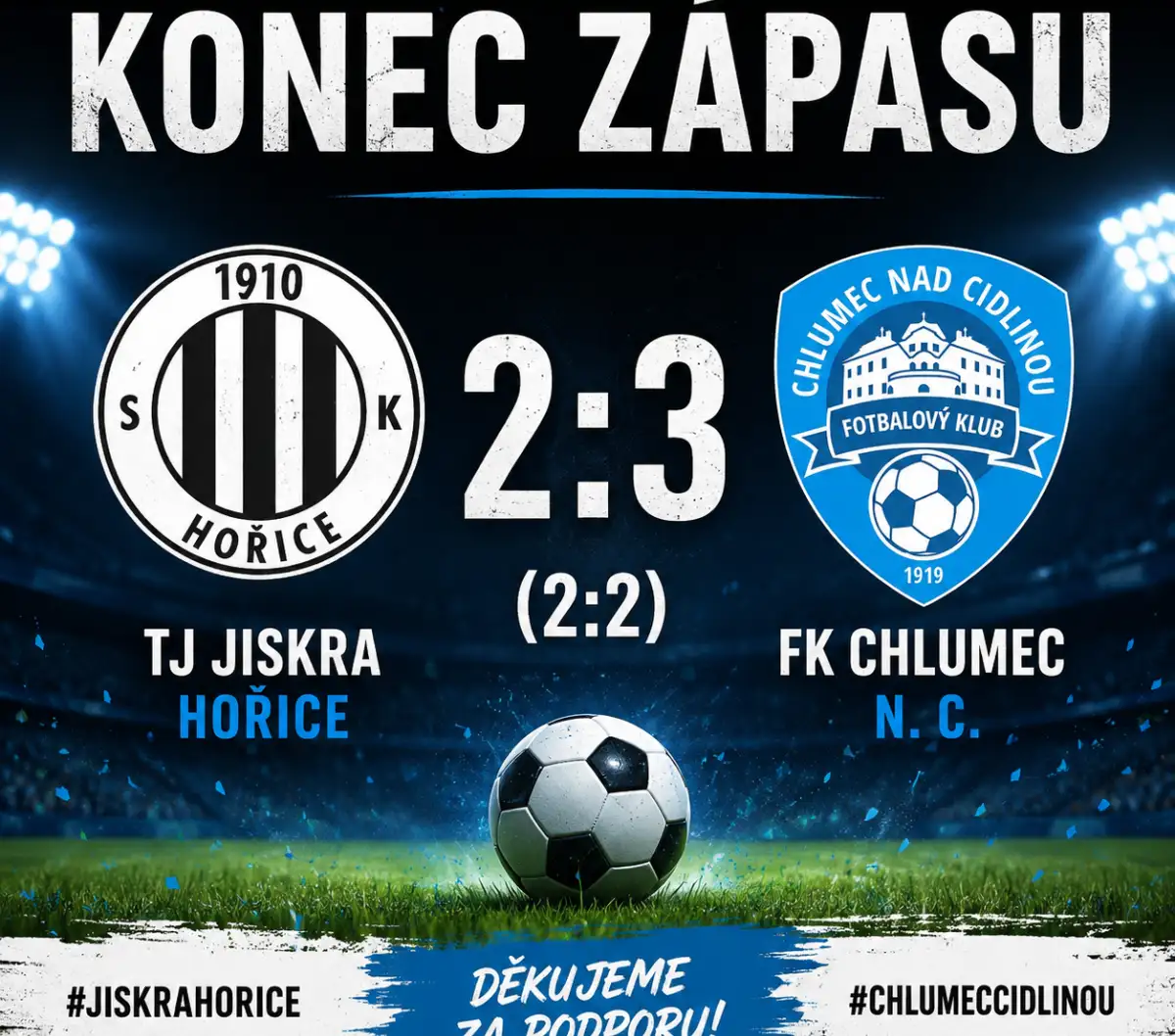Hořice - Chlumec n. C. "B" 2:3